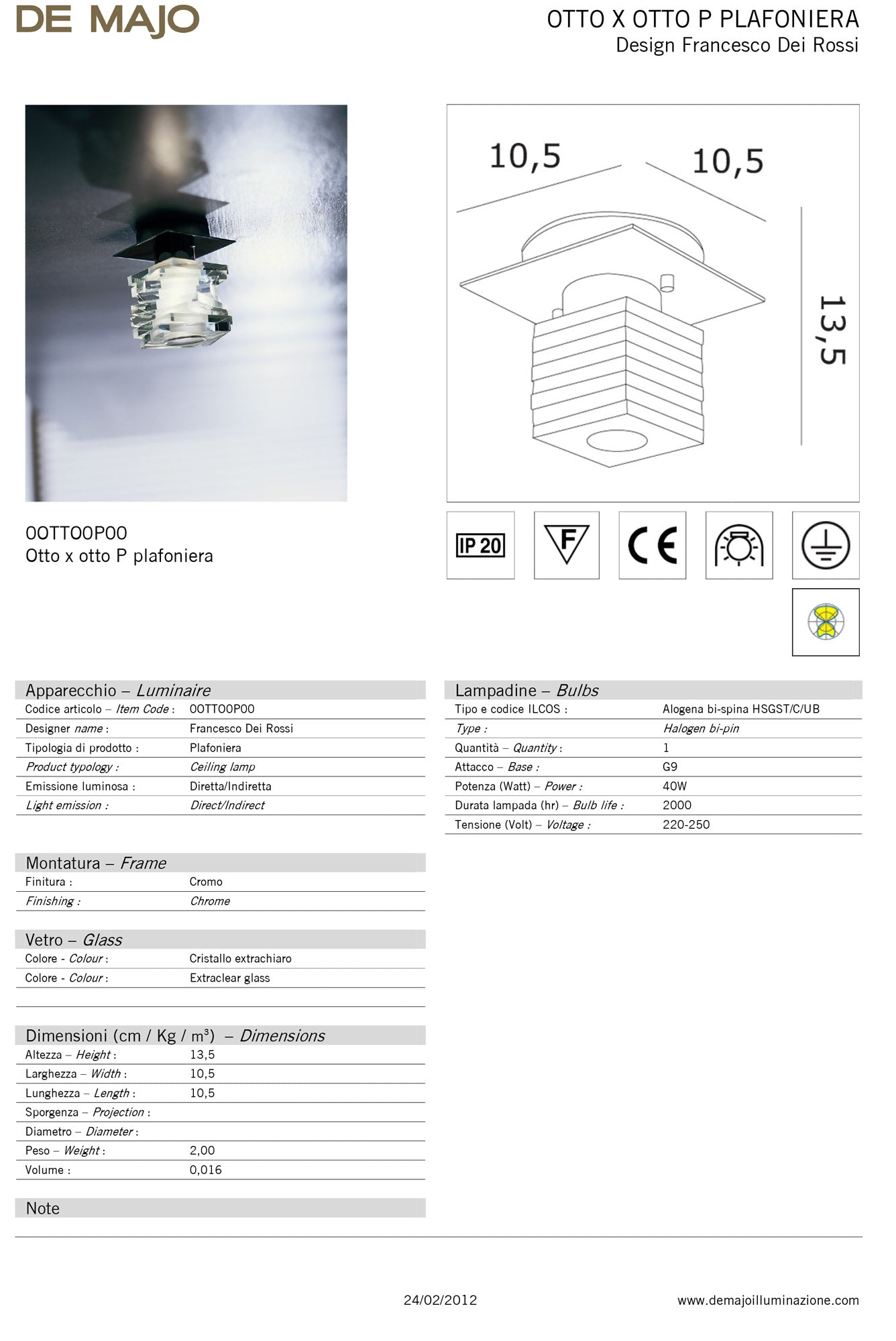 De Majo Otto X Otto Ceiling Light