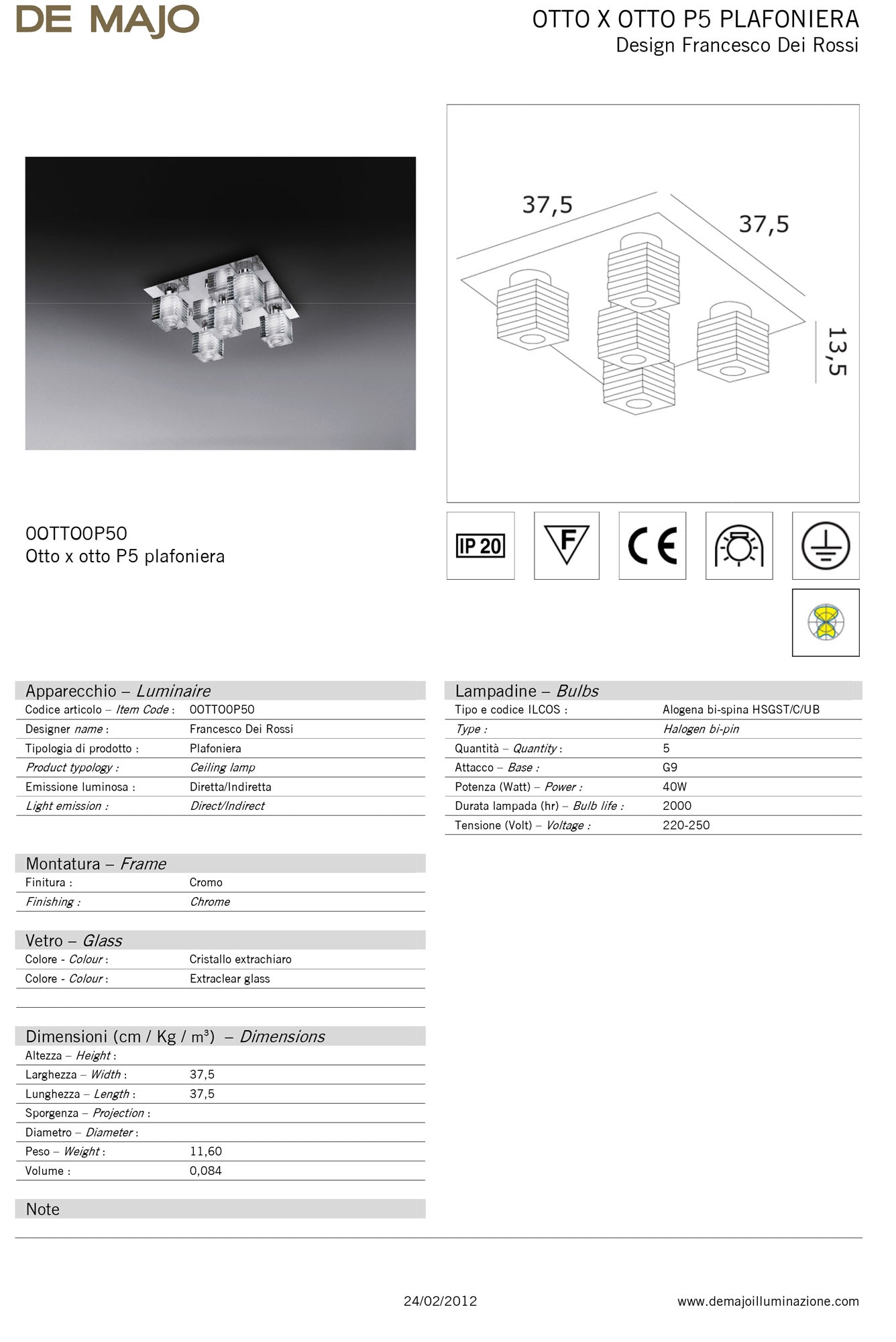 De Majo Otto X Otto Ceiling Light