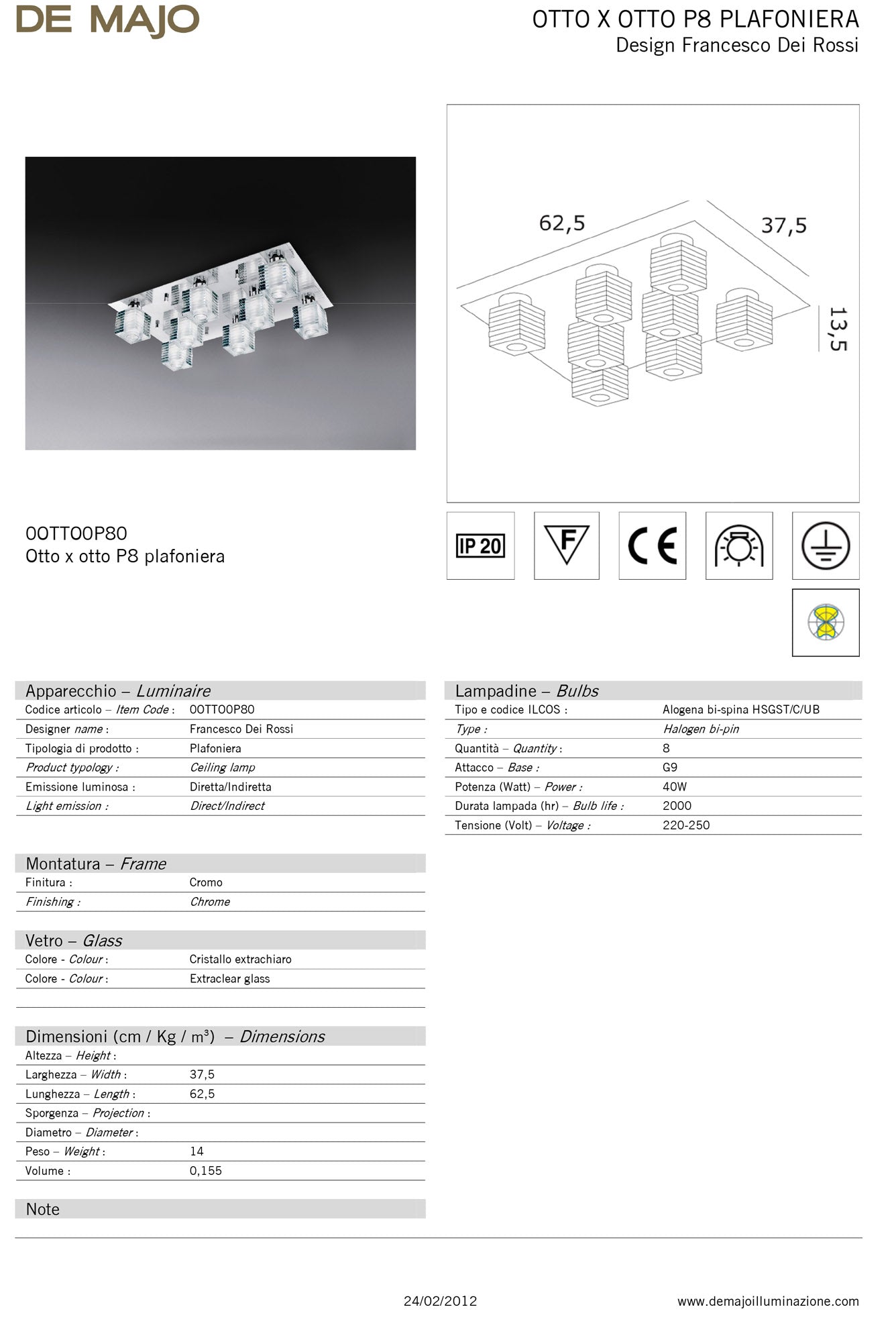 De Majo Otto X Otto Ceiling Light