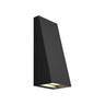 Architectural bronze Pitch 12 outdoor wall sconce by Visual Comfort - angled profile.