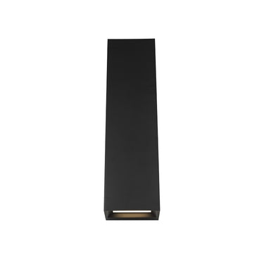 Visual Comfort Pitch 19 Architectural Wall Light | 19-Inch Commercial Grade LED, Black Finish