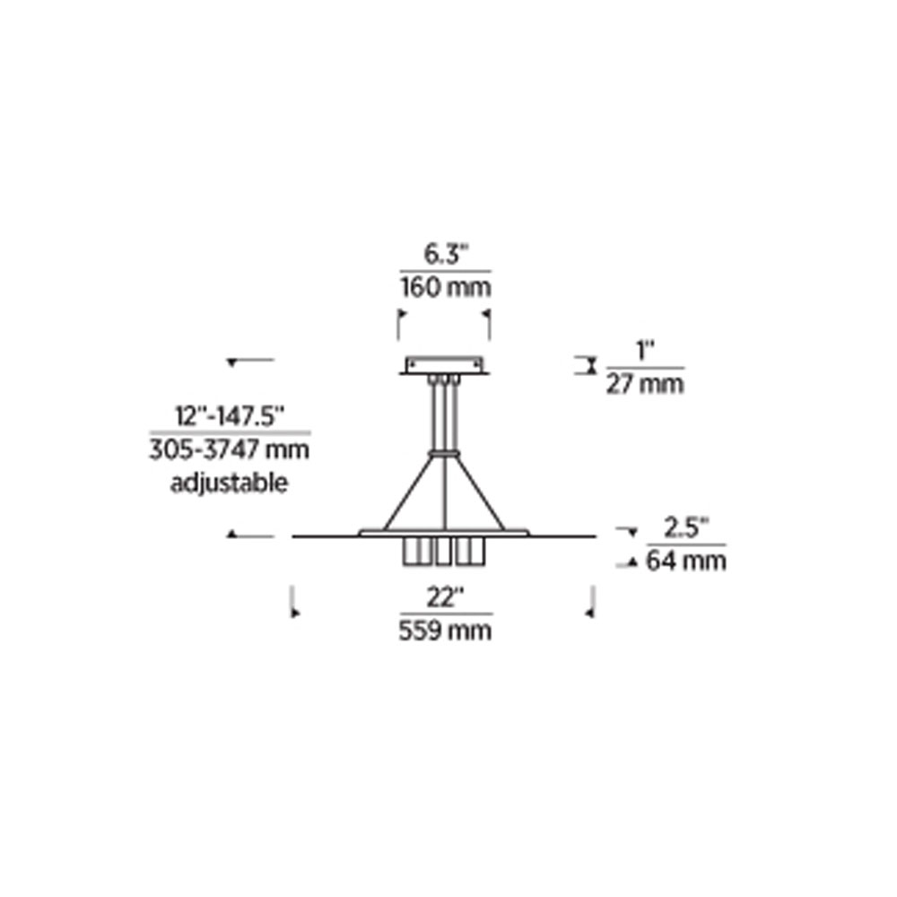 Tech Lighting Ponte 22 Pendant