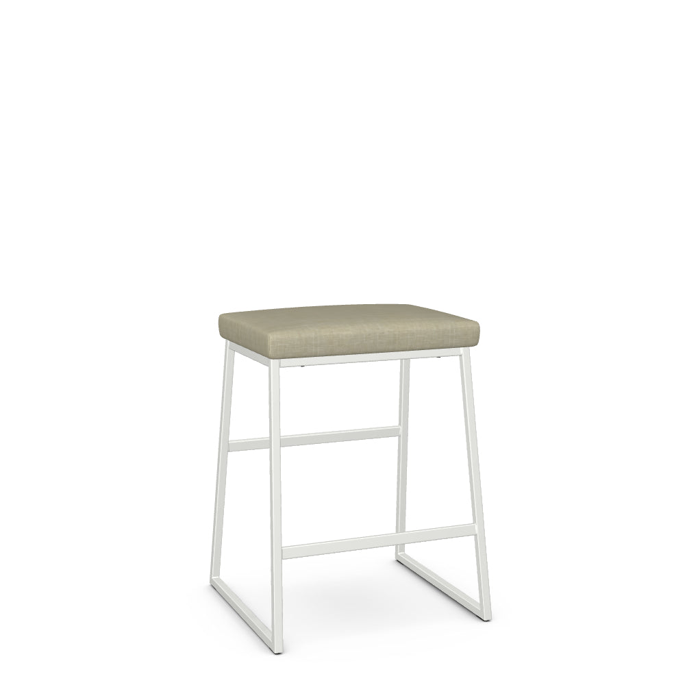 Amisco Zach Non Swivel Counter Stool - Biscuit Fabric