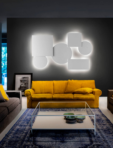 Lodes Puzzle Mega Square Small Wall Ceiling Light