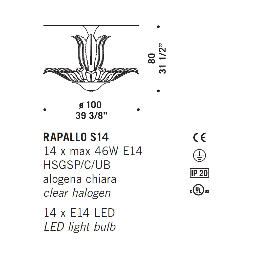 De Majo Rapallo S14 Pendant Light