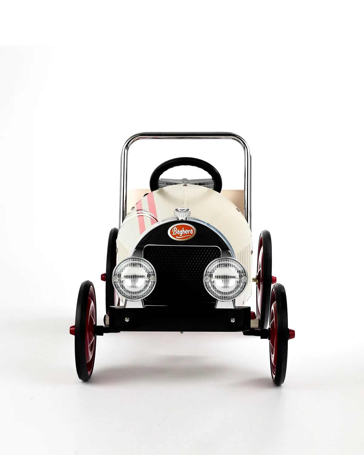 Baghera Ride On Classic Pedal Car White LoftModern