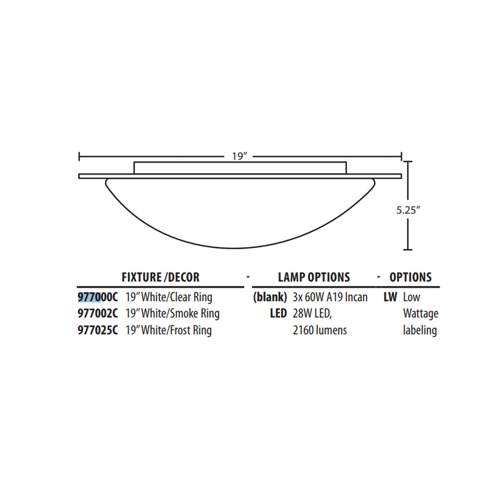 Besa Lighting Ring 19 Ceiling Light