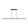 Modern Linear Pendant Light - Black Stagger 72