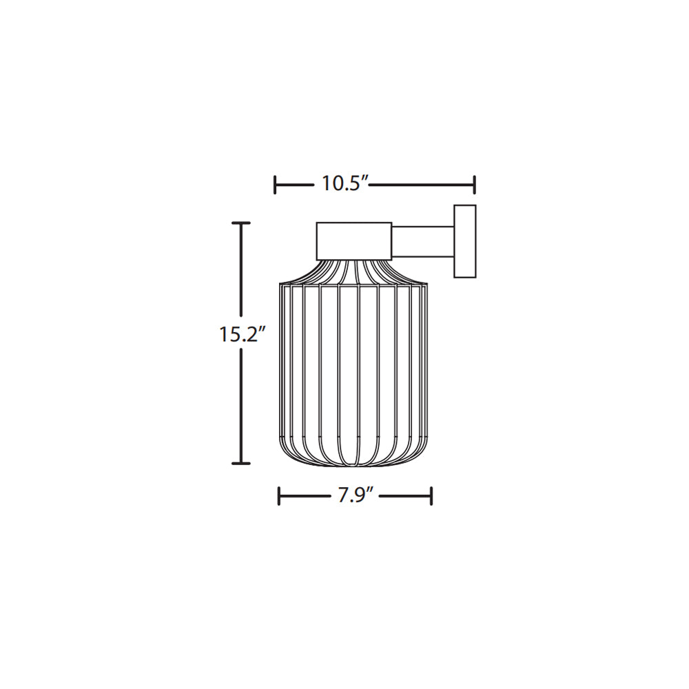 Besa Lighting Sultana Cylinder Wall Light