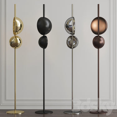 Modern Superluna LED floor lamp for living room, bedroom, or office lighting