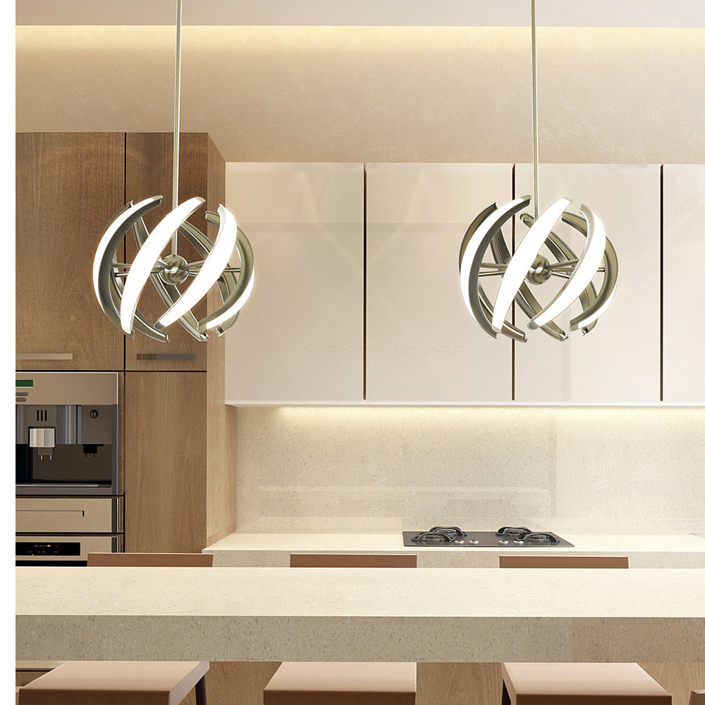 BlackJack Lighting Swirl Pendant Light