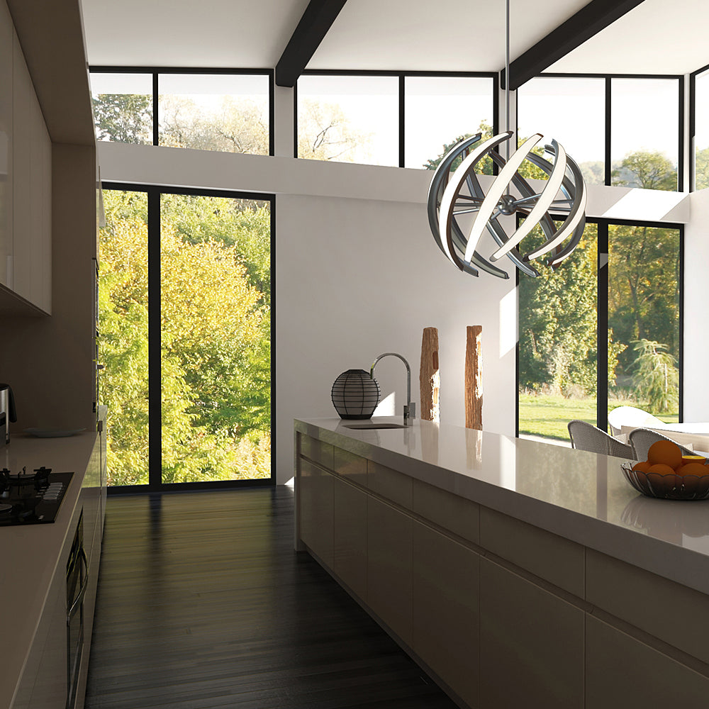 BlackJack Lighting Swirl Pendant Light