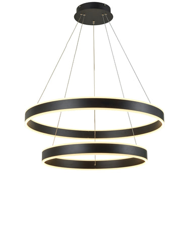 Thumprints Emeri Black Foyer Chandelier T1007
