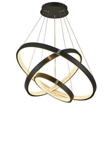 Thumprints Kinsley Black Foyer Chandelier T1033