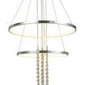 Thumprints Glacier Chrome Foyer Chandelier T1040
