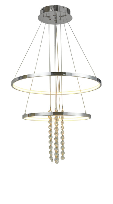 Thumprints Glacier Chrome Foyer Chandelier T1040
