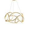 Thumprints Irvine Brushed Gold Dining Chandelier T1042