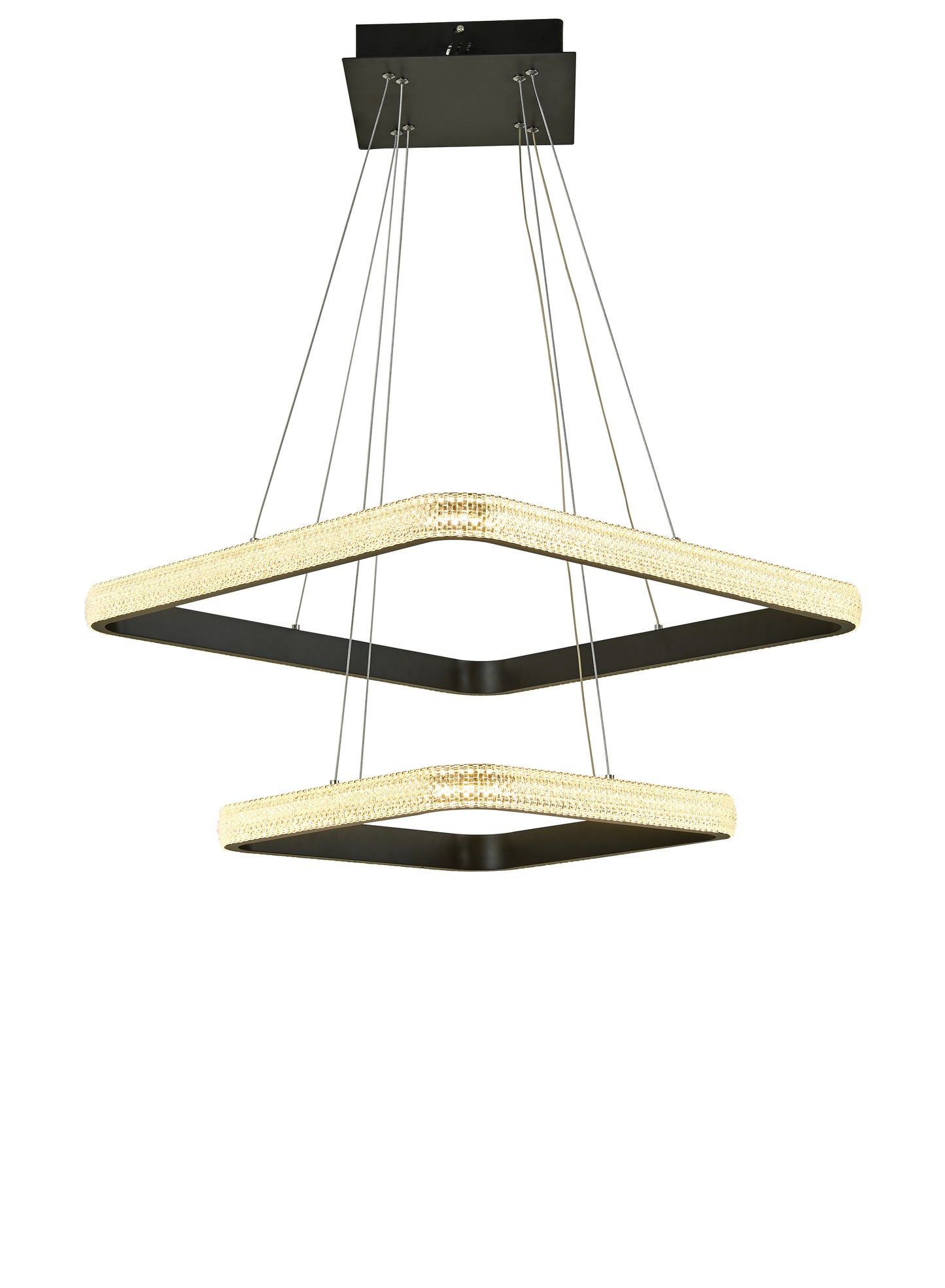 Thumprints Willow Black Foyer Chandelier