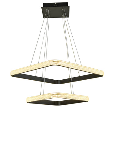 Thumprints Willow Black Foyer Chandelier T1050