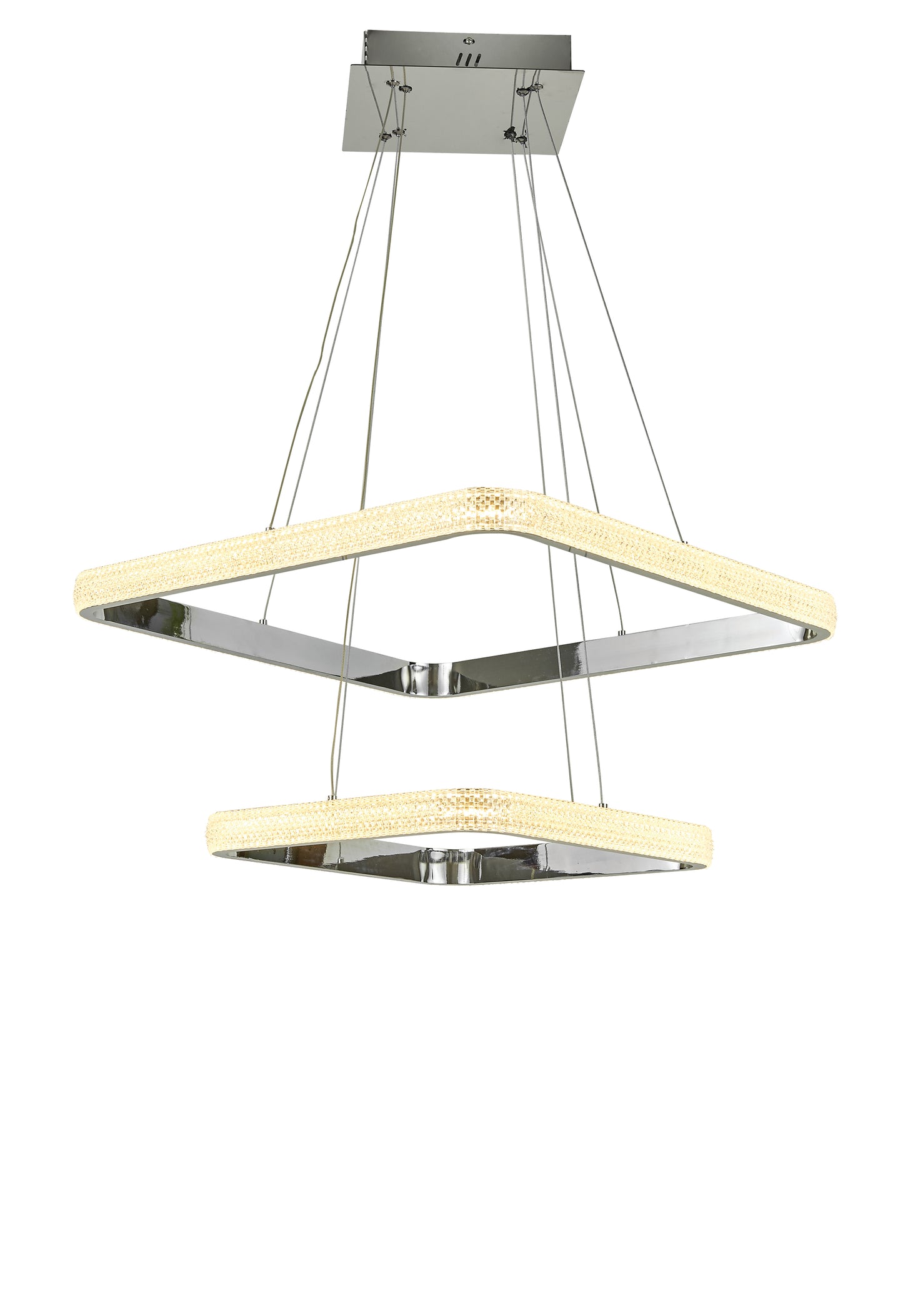 Thumprints Willow Chrome Foyer Chandelier