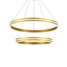 Thumprints Aurora Brushed Gold Dining Chandelier T1052