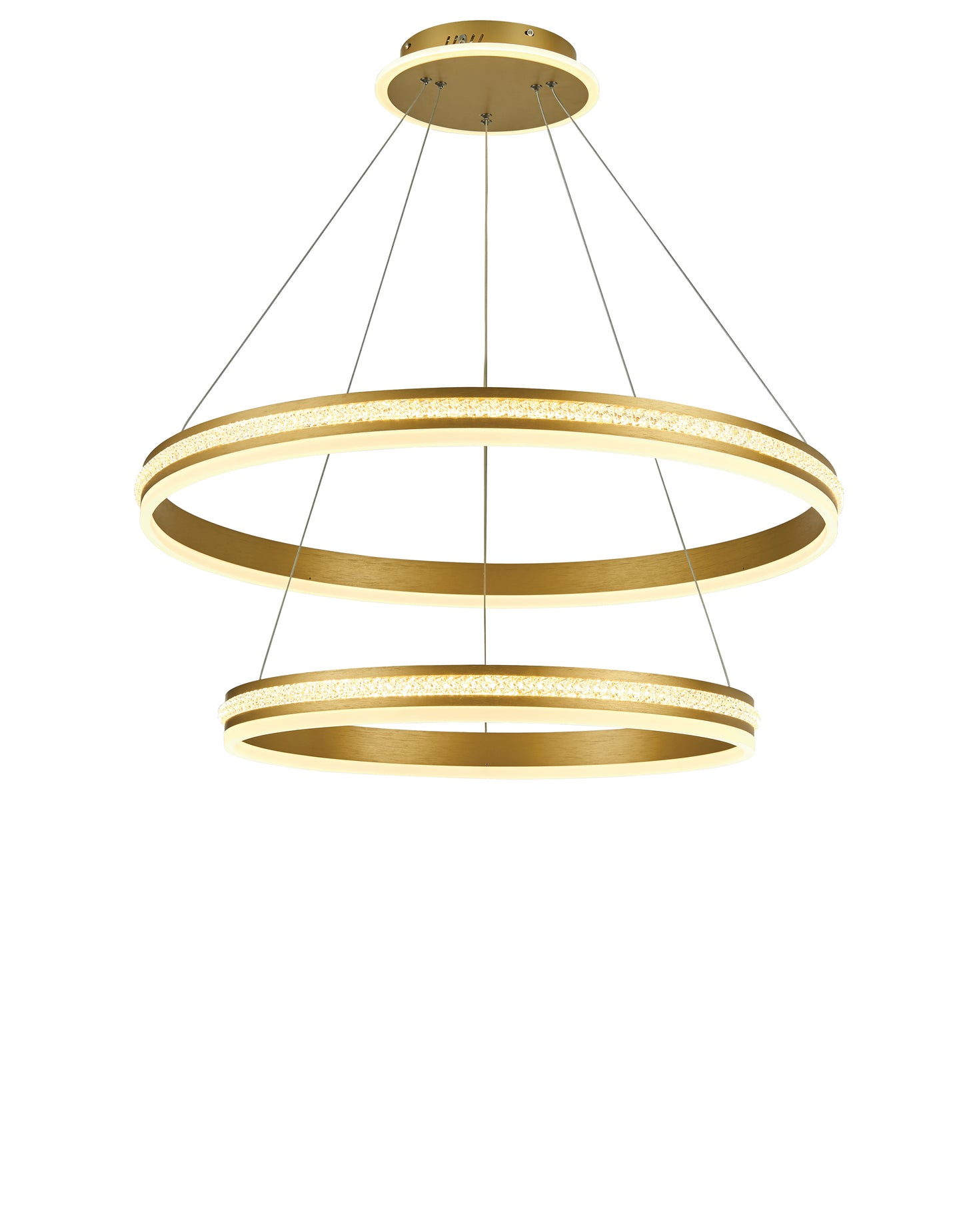 Thumprints Brushed Gold Aurora Dining Chandelier