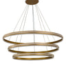 Thumprints Aurora Brushed Gold Foyer Chandelier T1053