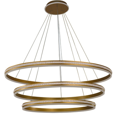 Thumprints Aurora Brushed Gold Foyer Chandelier T1053