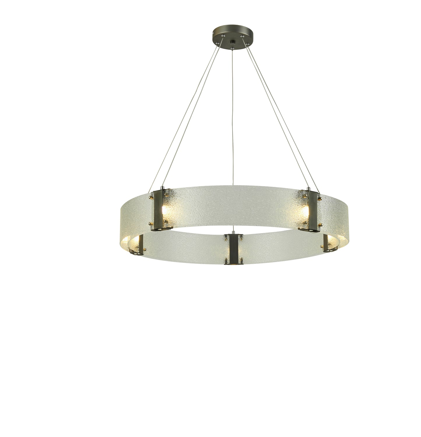 Thumprints Lyra Antique Pewter Dining Chandelier