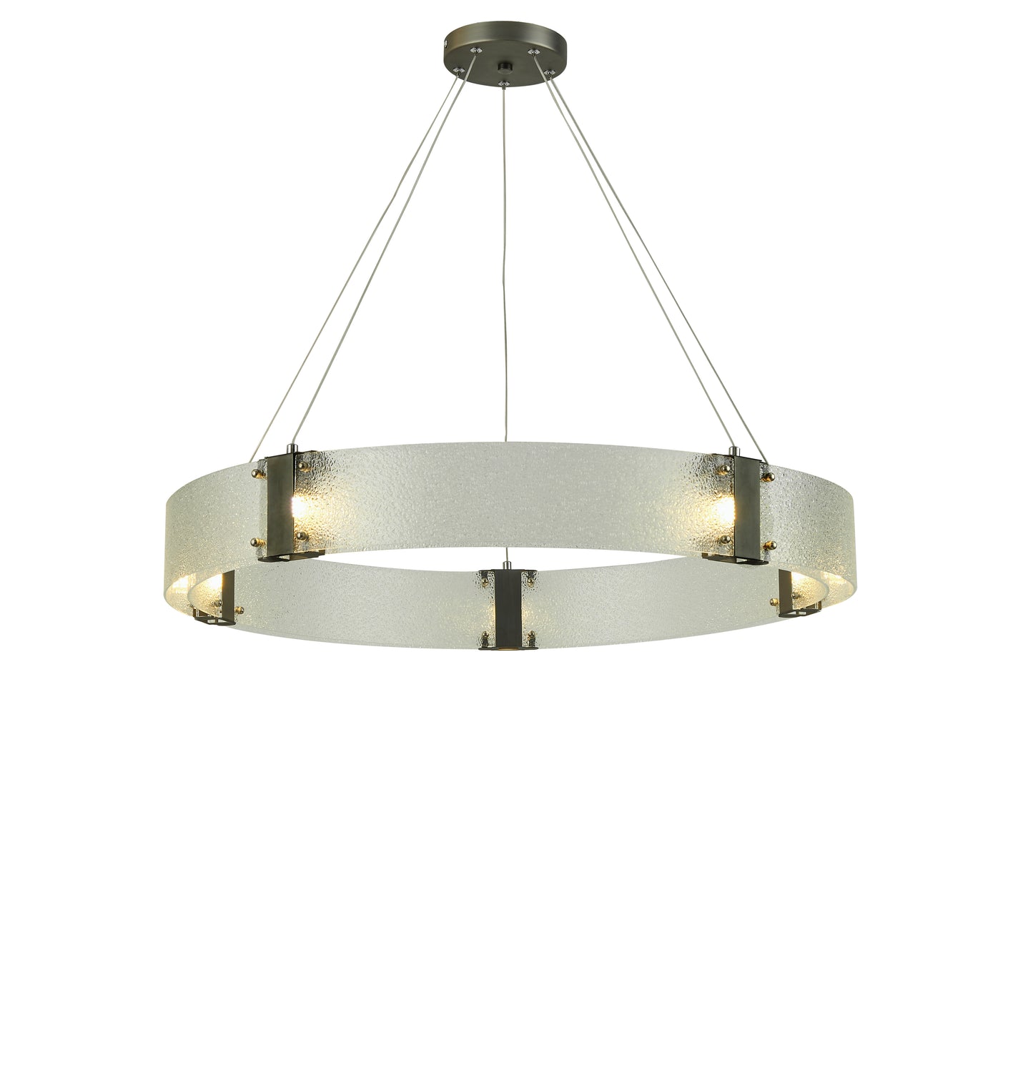 Thumprints Lyra Antique Pewter Dining Chandelier