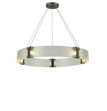 Thumprints Lyra Antique Pewter Dining Chandelier T1062