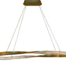 Thumprints Oakley Brushed Gold Dining Chandelier T1065