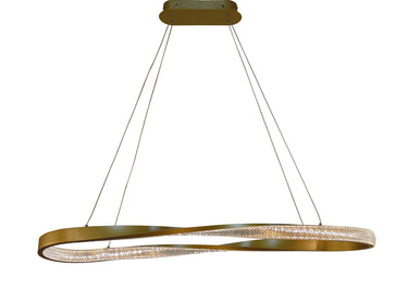 Thumprints Oakley Brushed Gold Dining Chandelier T1065