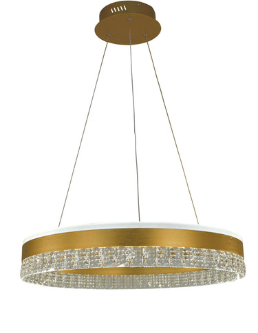 Thumprints Hazel Brushed Gold Dining Chandelier T1076