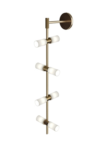 ModernRail Wall Sconce Glass Cylinders | Visual Comfort Modern | LoftModern
