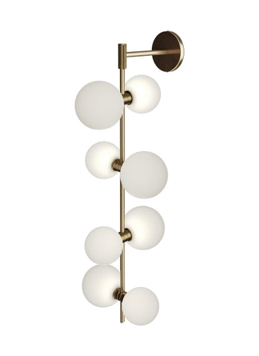 ModernRail Wall Sconce Glass Orbs | Visual Comfort Modern | LoftModern