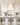 Modern deconstructed 4-light chandelier, Sedona by Visual Comfort, architectural lighting installed in a kitchen island