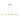 Contemporary 60 Inch Linear Pendant Light - Brass Finish