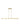 Contemporary 60 Inch Linear Pendant Light - Brass Finish