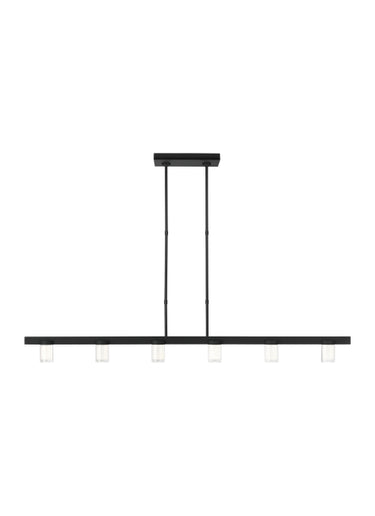 Long Linear Chandelier 60 Inch for Dining Table by Visual Comfort