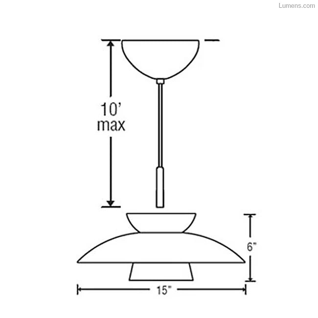 Besa Lighting Trilo 15 Pendant Light