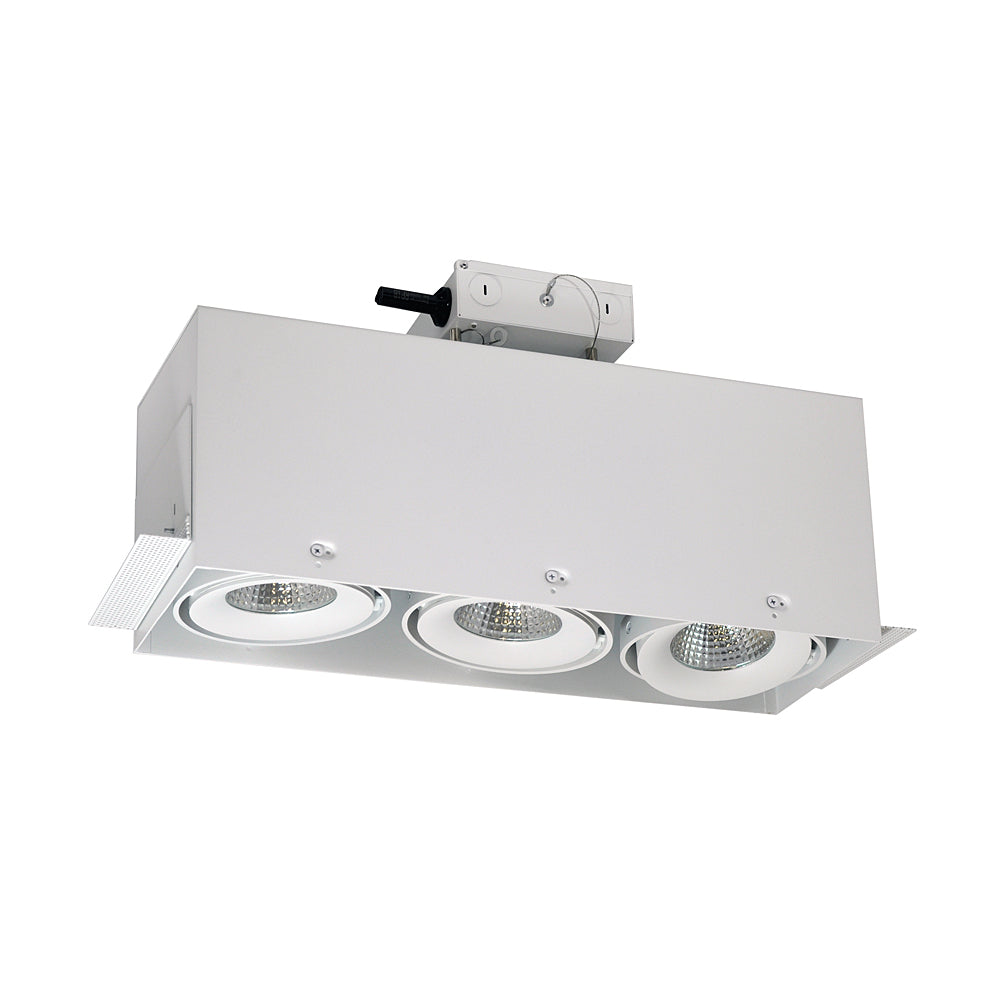 Nora Lighting Trimless Three Head LED Multiple Lighting System