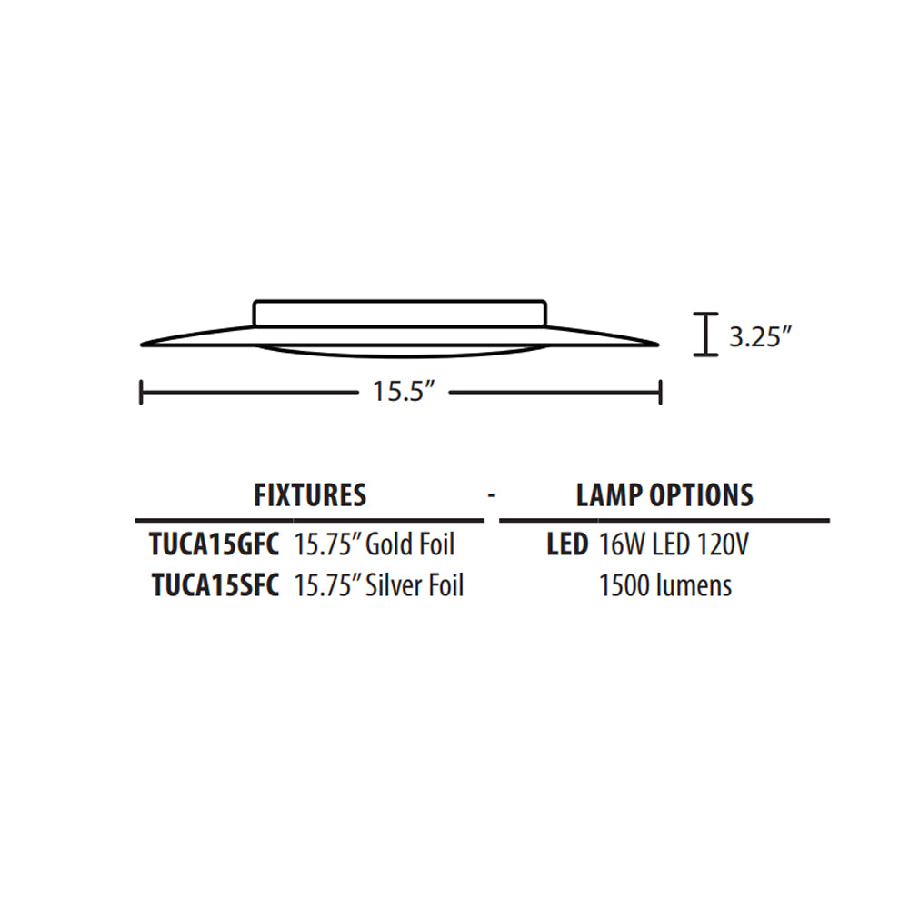 Besa Lighting Tuca 15 Ceiling Light