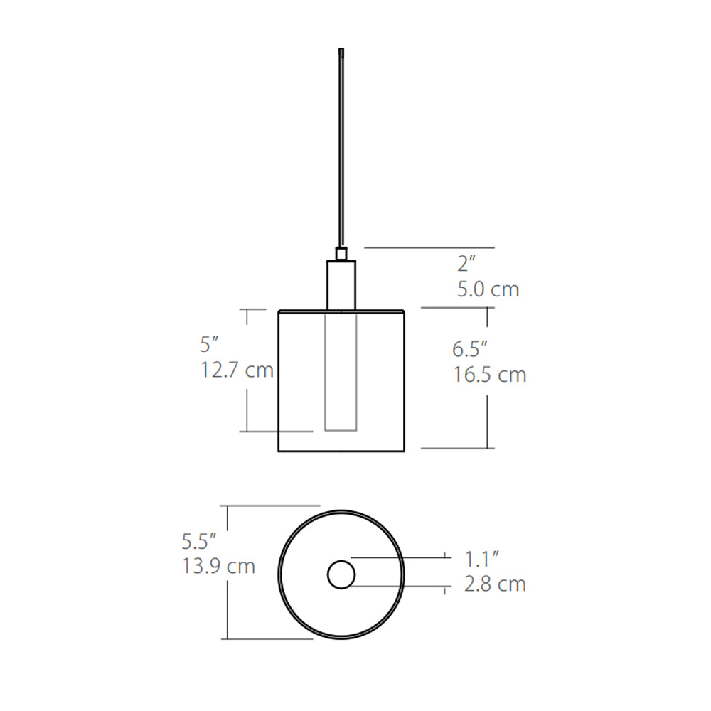 BlackJack Lighting Velo Glass Pendant Light