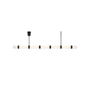 Wit 7 Glass Linear Pendant | Visual Comfort Modern