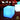 Light blue glowing Cube lamp with dimension lines and Smart & Green feature icons