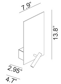 Flat Wall Light by Alma Light