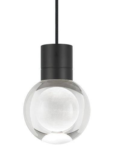 Mina LED Pendant by Tech Lighting - Black Finish with Black Cord