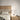 Modern white LED table lamp with floating paper shade for minimalist interiors