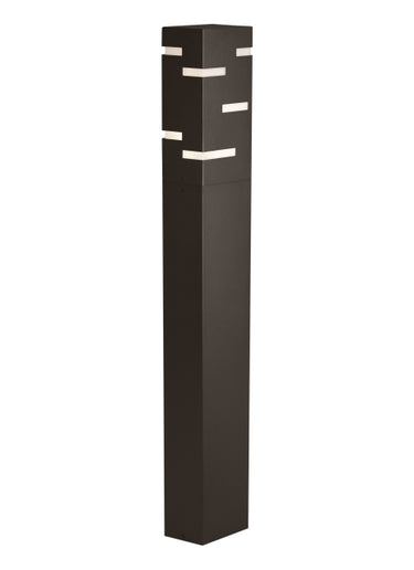 Revel 42-inch LED Outdoor Bollard Light for residential pathways and commercial landscape lighting in bronze finish